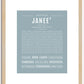 Janee | Name Art Print