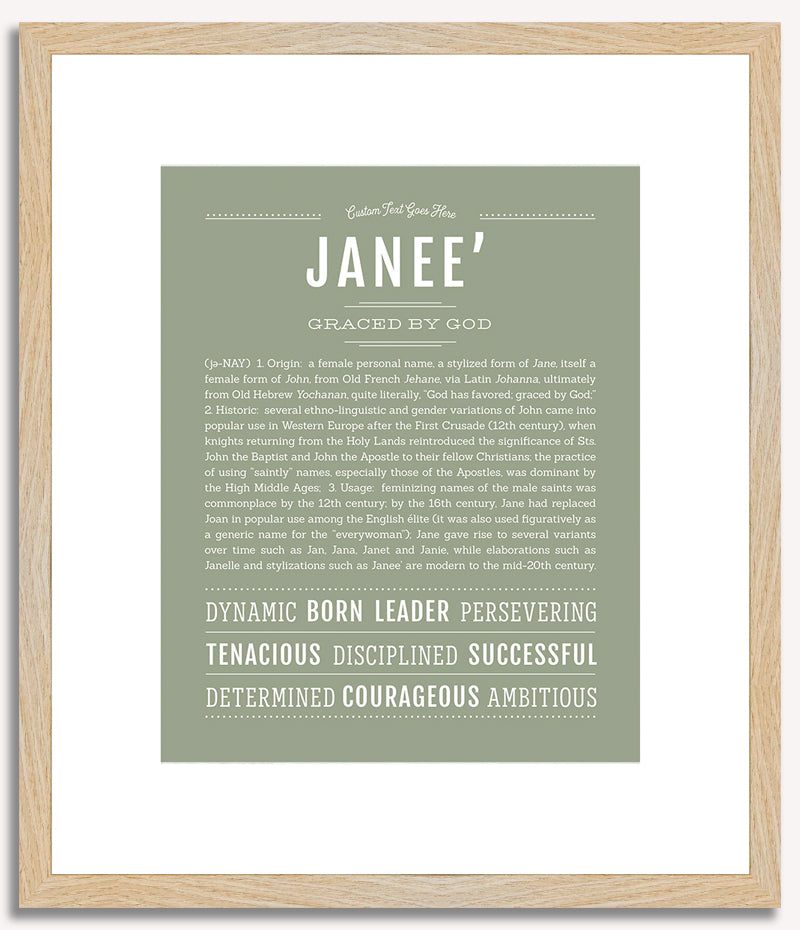 Janee | Name Art Print