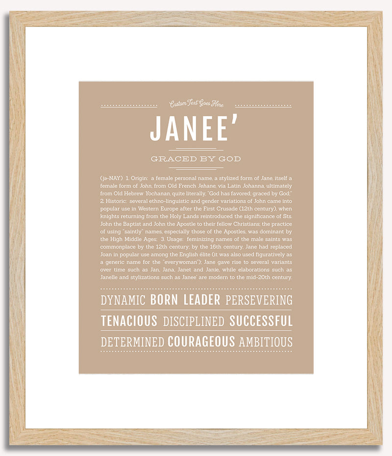 Janee | Name Art Print