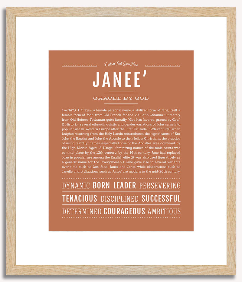 Janee | Name Art Print