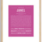 Janel | Name Art Print