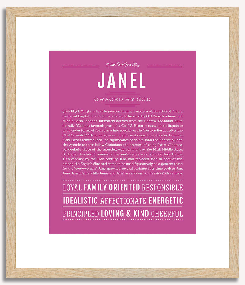 Janel | Name Art Print