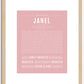 Janel | Name Art Print