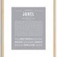 Janel | Name Art Print