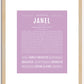 Janel | Name Art Print