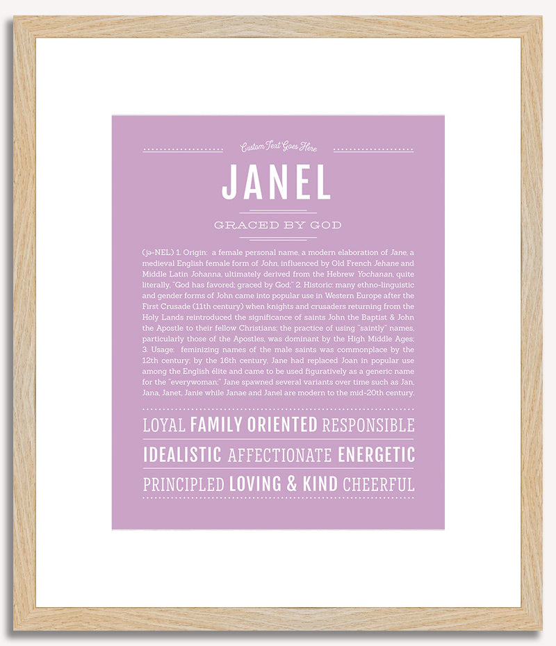 Janel | Name Art Print