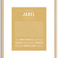 Janel | Name Art Print