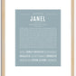 Janel | Name Art Print