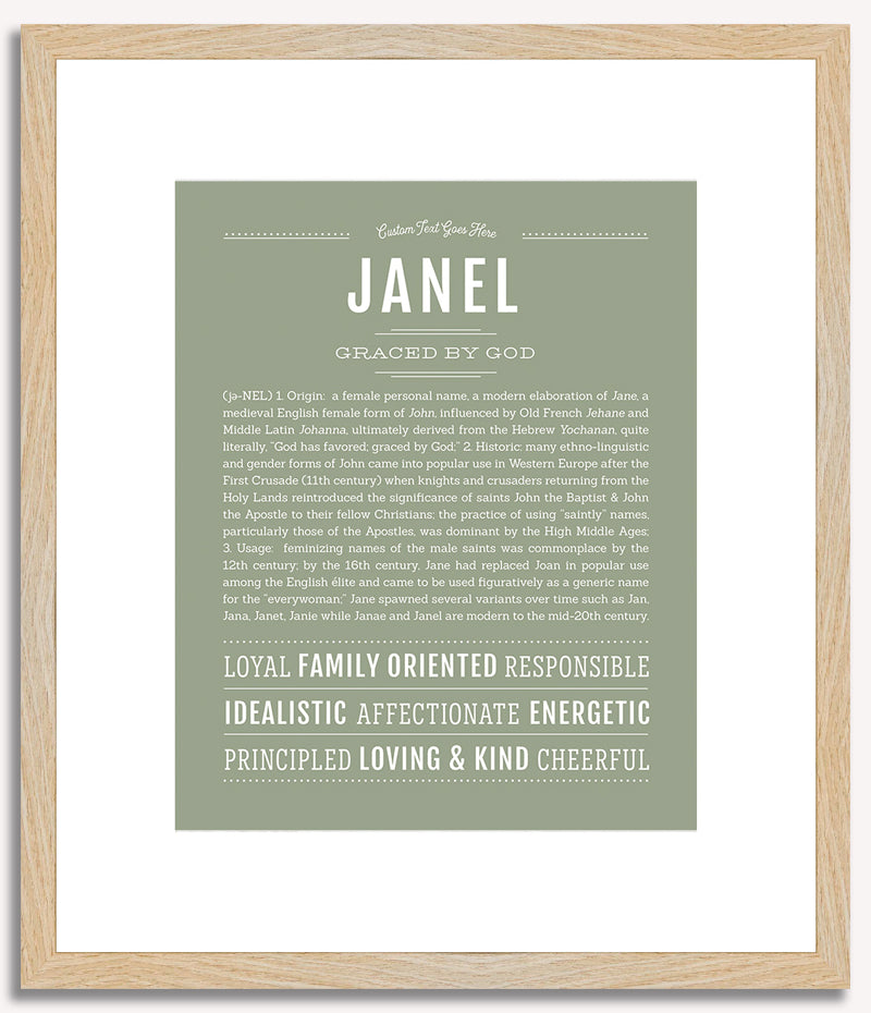 Janel | Name Art Print