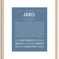 Janel | Name Art Print