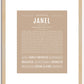 Janel | Name Art Print