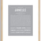 Janelle | Name Art Print