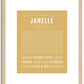 Janelle | Name Art Print