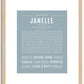 Janelle | Name Art Print