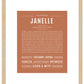 Janelle | Name Art Print