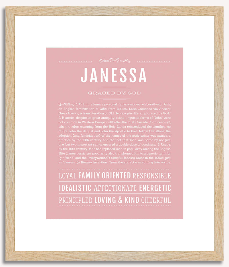 Janessa | Name Art Print