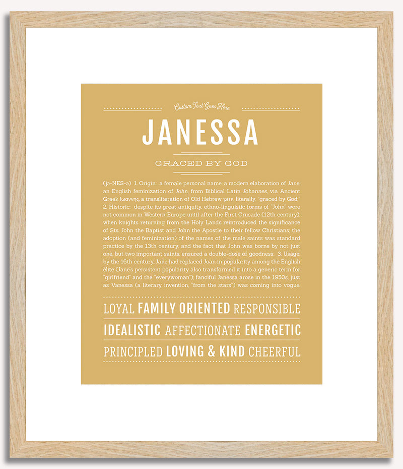 Janessa | Name Art Print