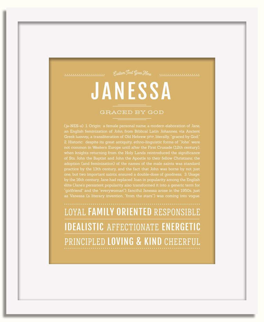 Frame Options | Matte Gold | White Frame, Matted