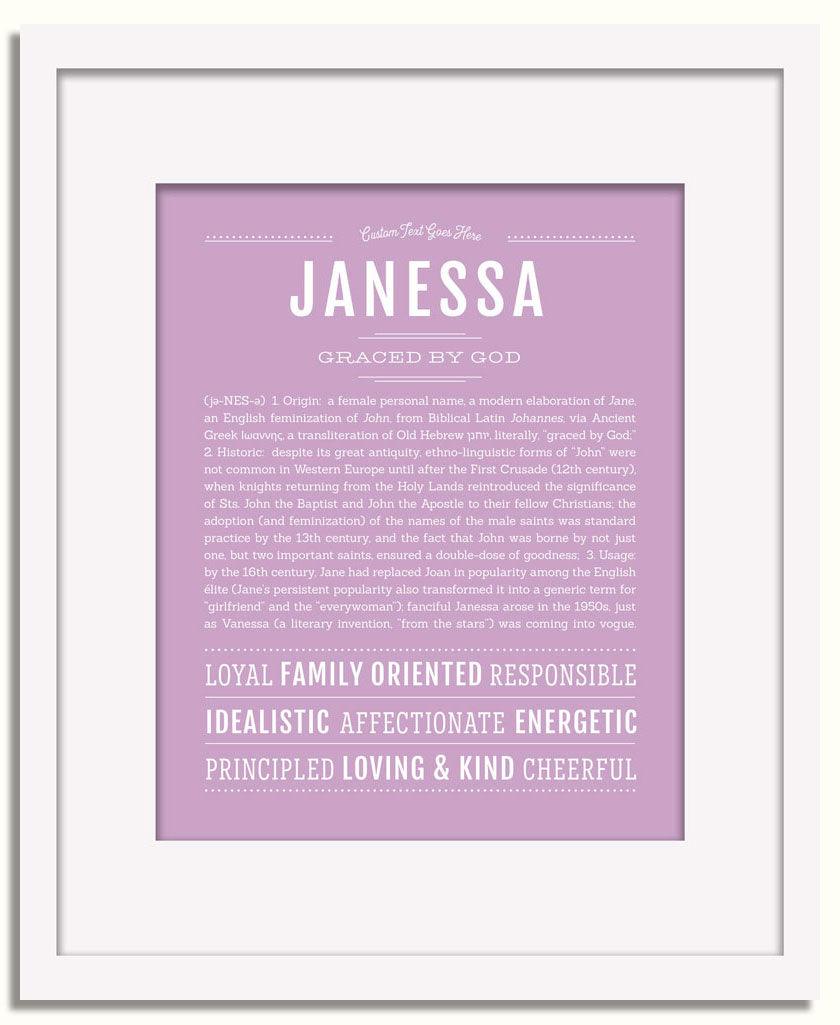 Frame Options | Lilac | White Frame, Matted