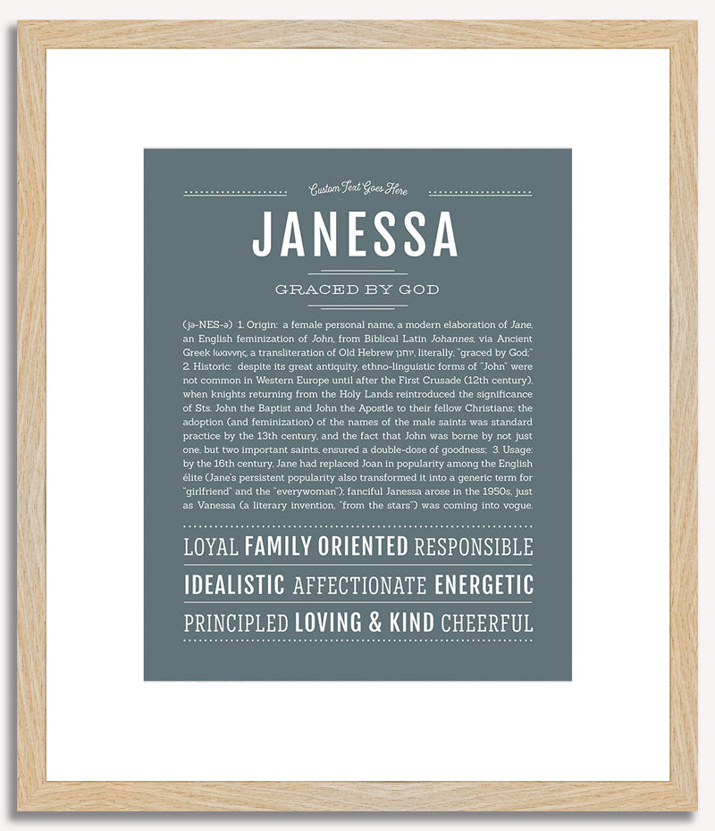 Janessa | Name Art Print