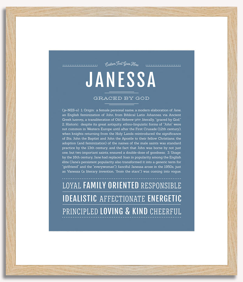 Janessa | Name Art Print