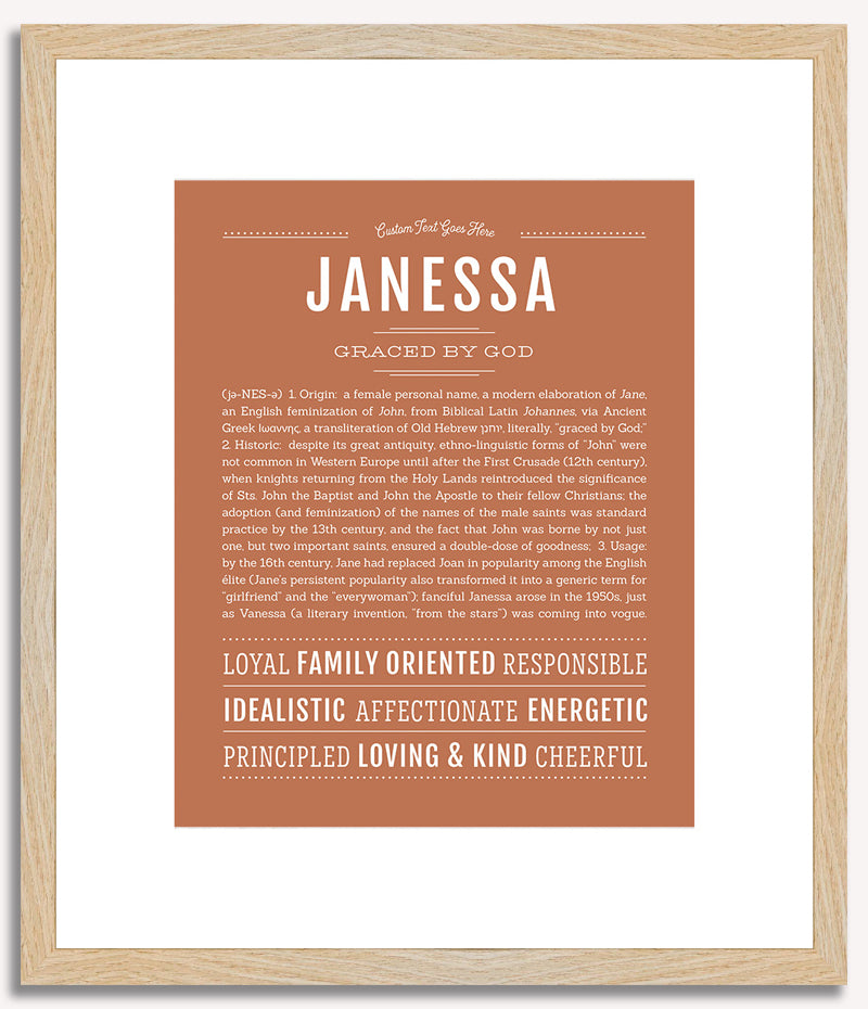 Janessa | Name Art Print