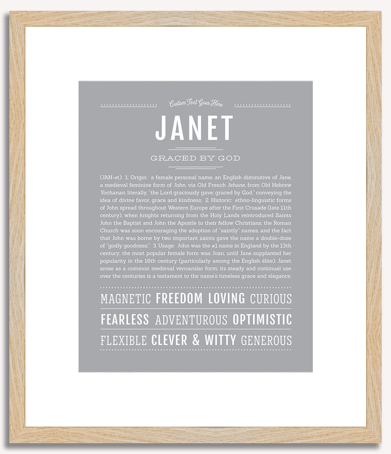 Janet | Name Art Print