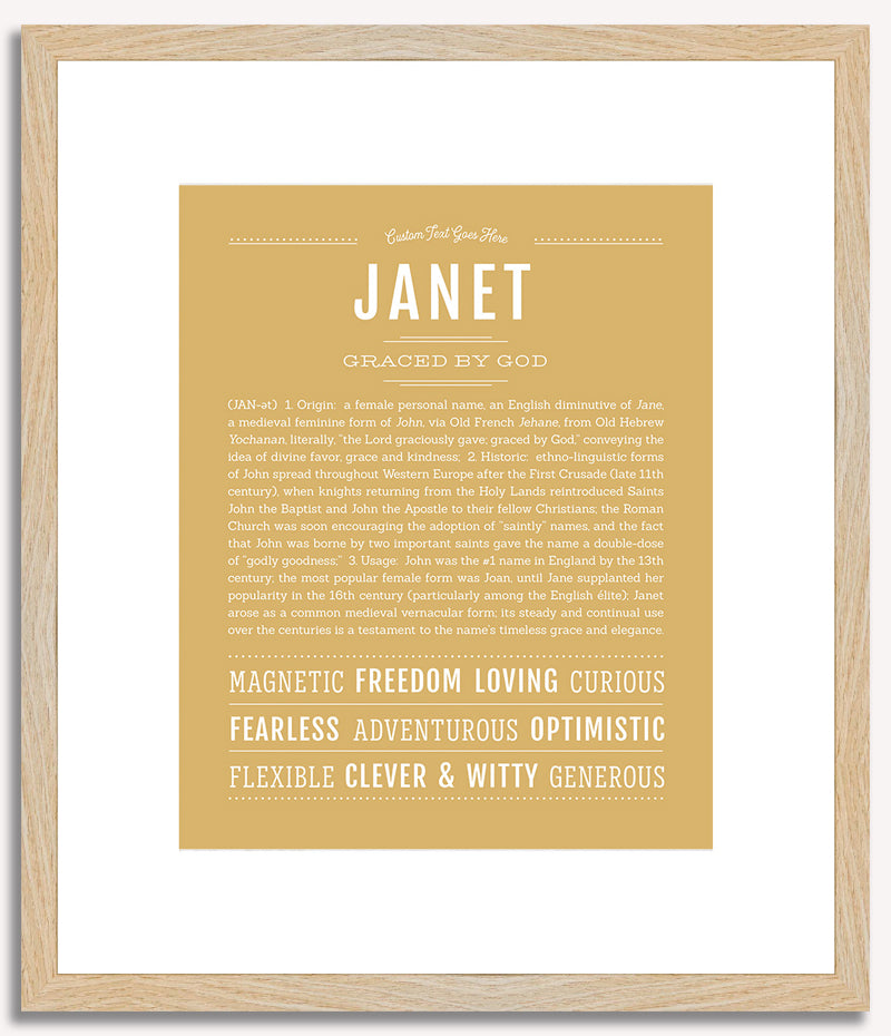 Janet | Name Art Print