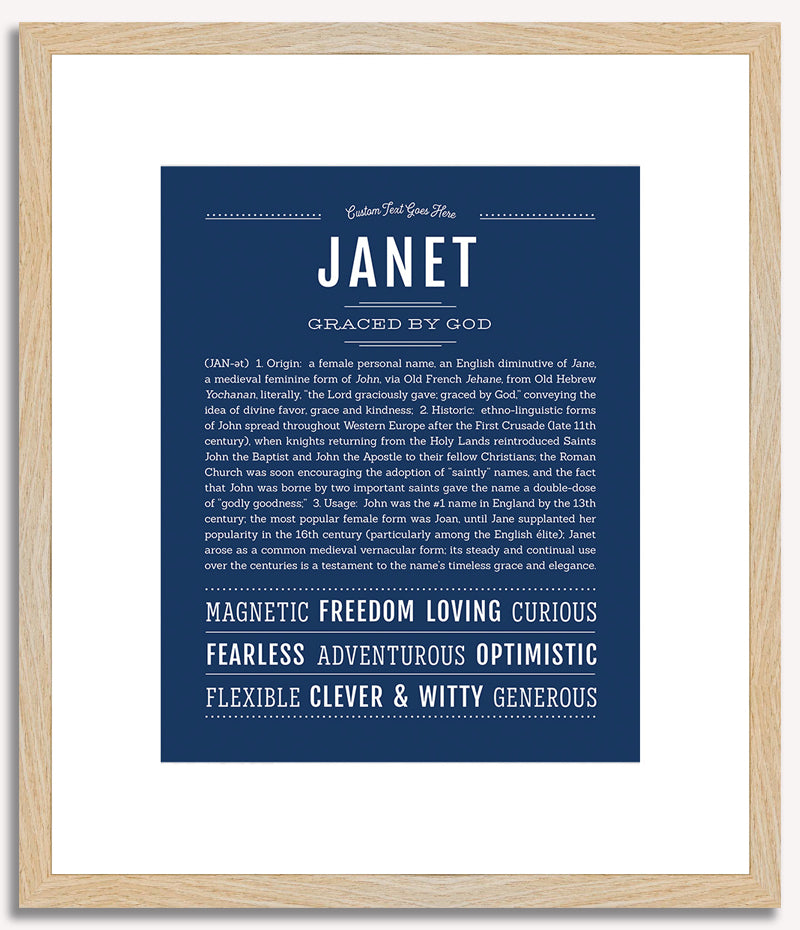 Janet | Name Art Print