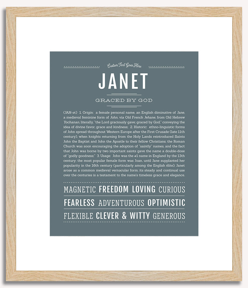 Janet | Name Art Print