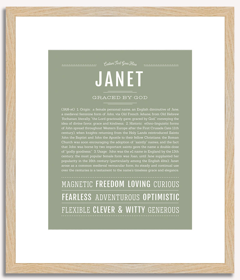 Janet | Name Art Print