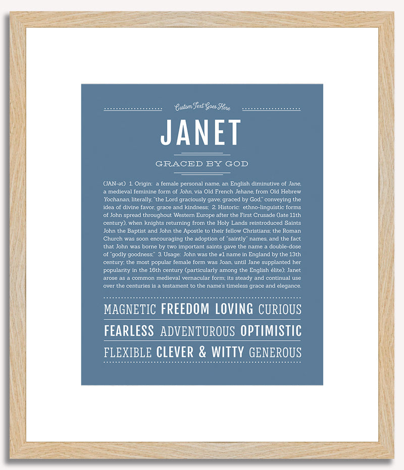 Janet | Name Art Print