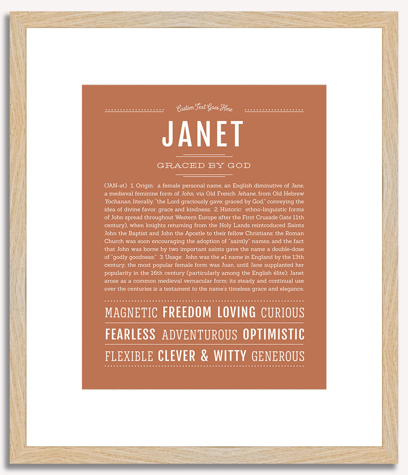 Janet | Name Art Print