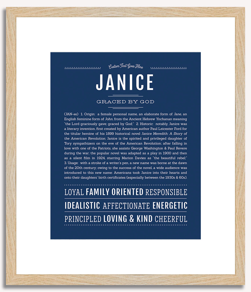 Janice | Name Art Print