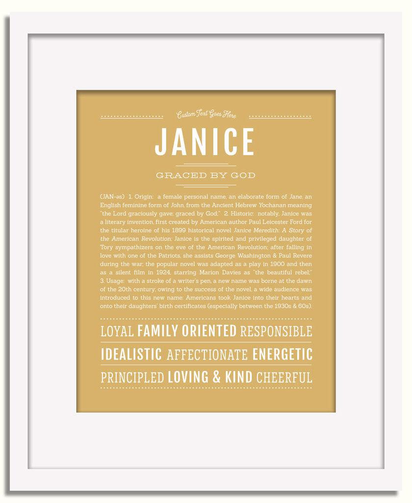 Frame Options | Matte Gold | White Frame, Matted