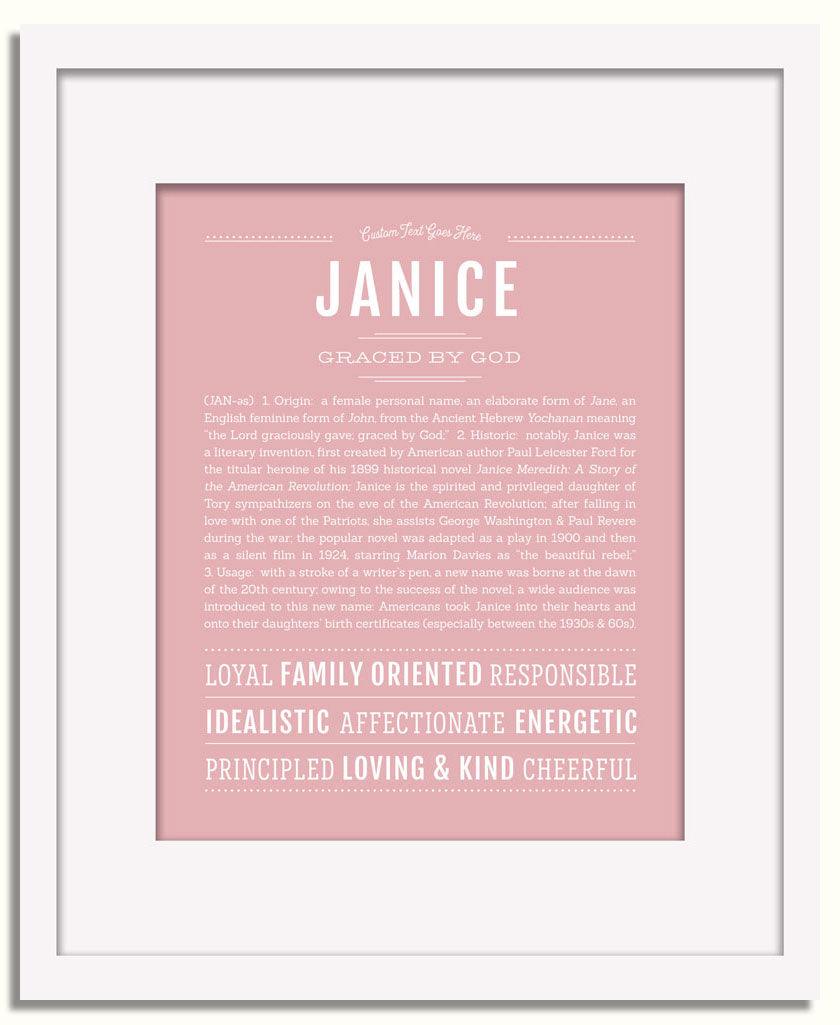 Frame Options | Dusty Rose | White Frame, Matted