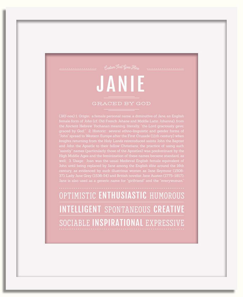 Frame Options | Dusty Rose | White Frame, Matted