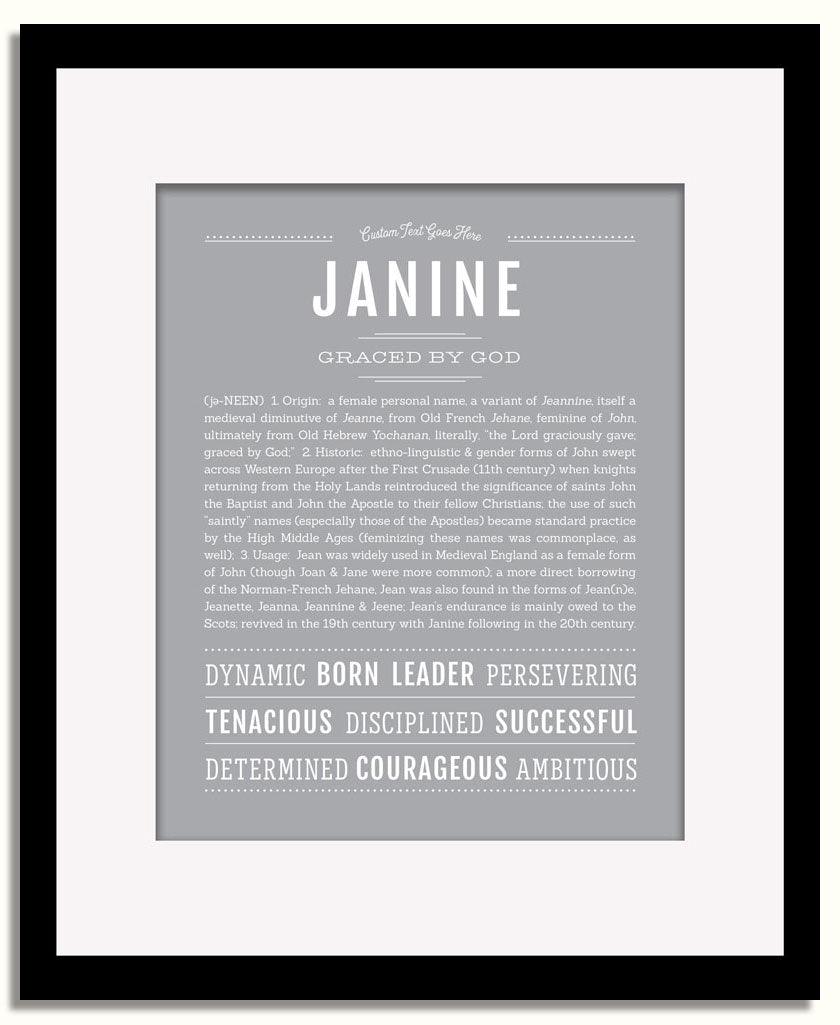 Frame Options | Sage | Black Frame, Matted