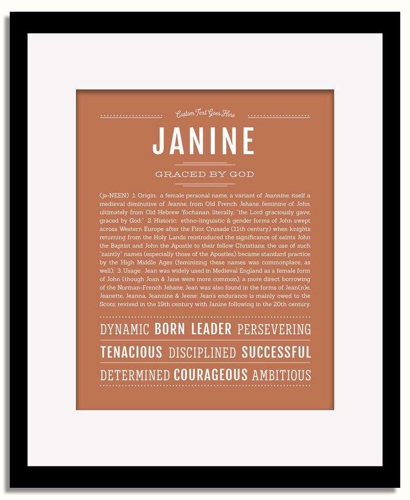 Frame Options | Terra Cotta | Black Frame, Matted