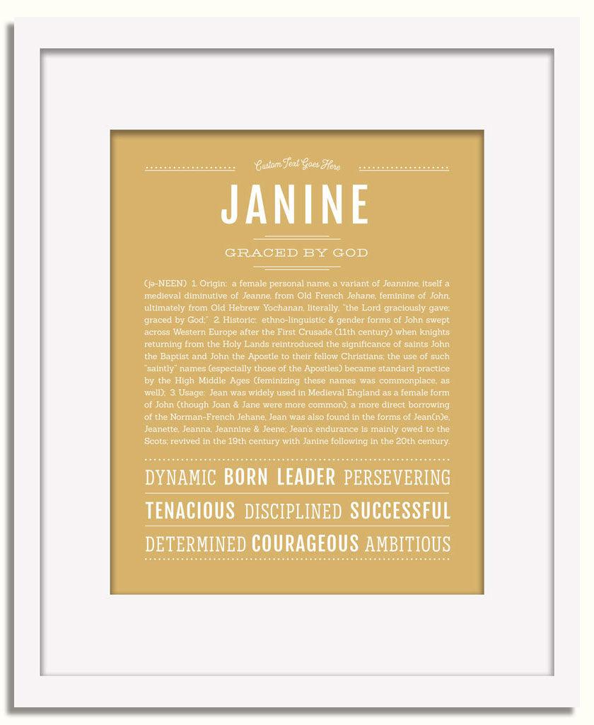 Frame Options | Matte Gold | White Frame, Matted