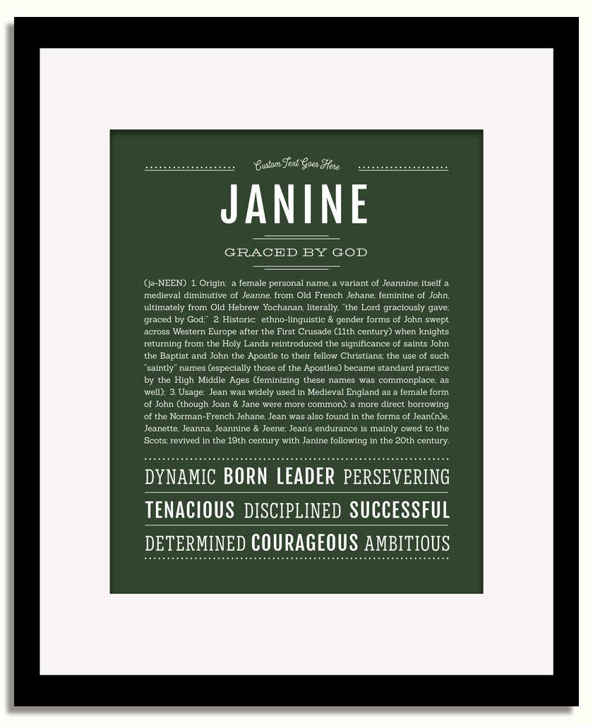 Frame Options | Deep Forest | Black Frame, Matted