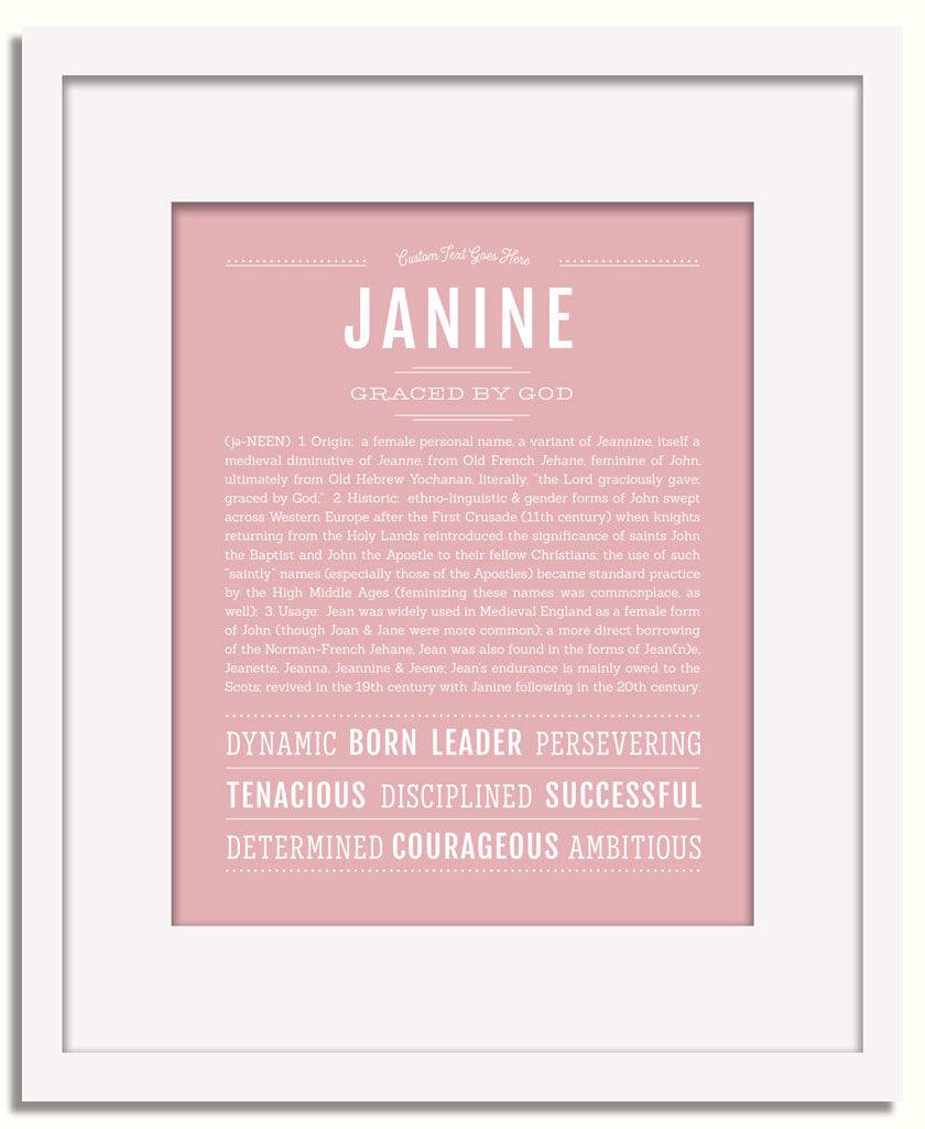 Frame Options | Dusty Rose | White Frame, Matted