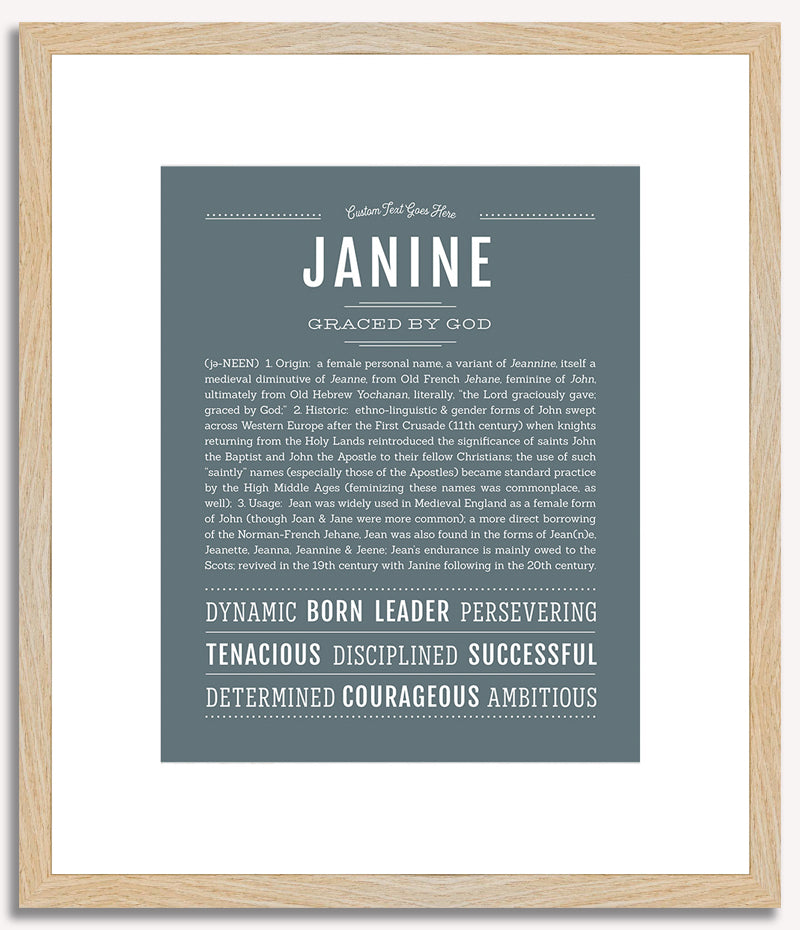 Janine | Name Art Print