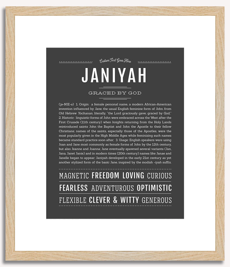 Janiyah | Name Art Print