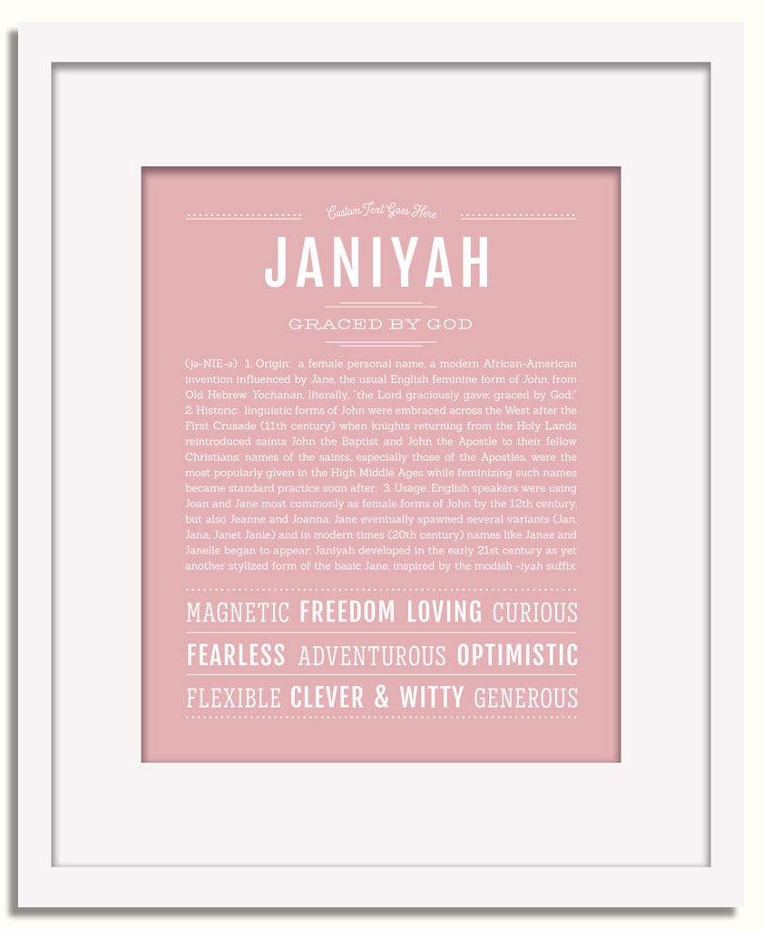 Frame Options | Dusty Rose | White Frame, Matted