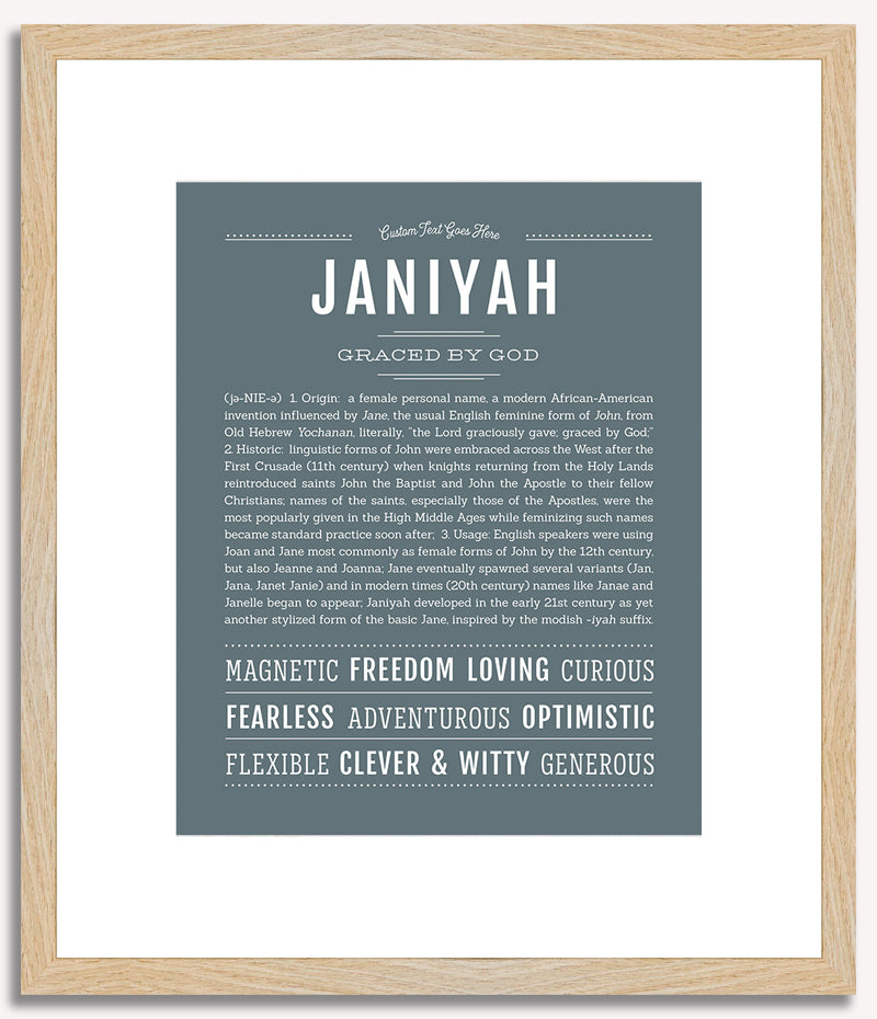 Janiyah | Name Art Print