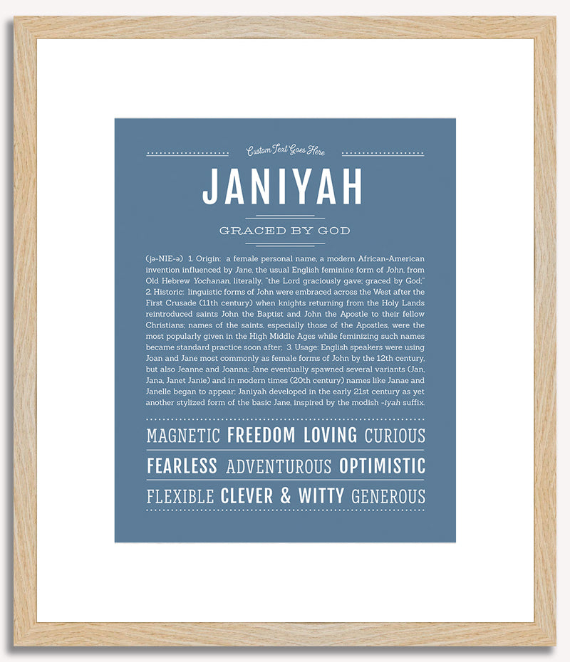 Janiyah | Name Art Print