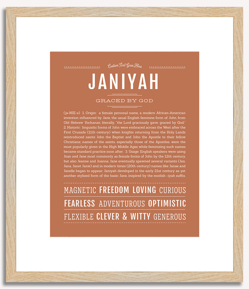 Janiyah | Name Art Print