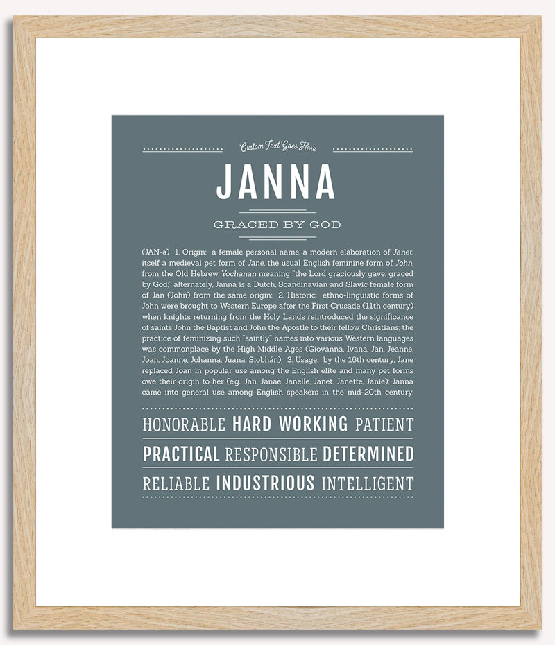 Janna | Name Art Print