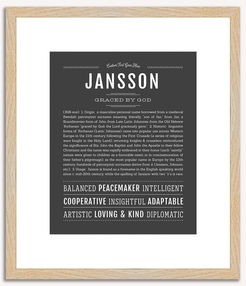 Jansson | Name Art Print